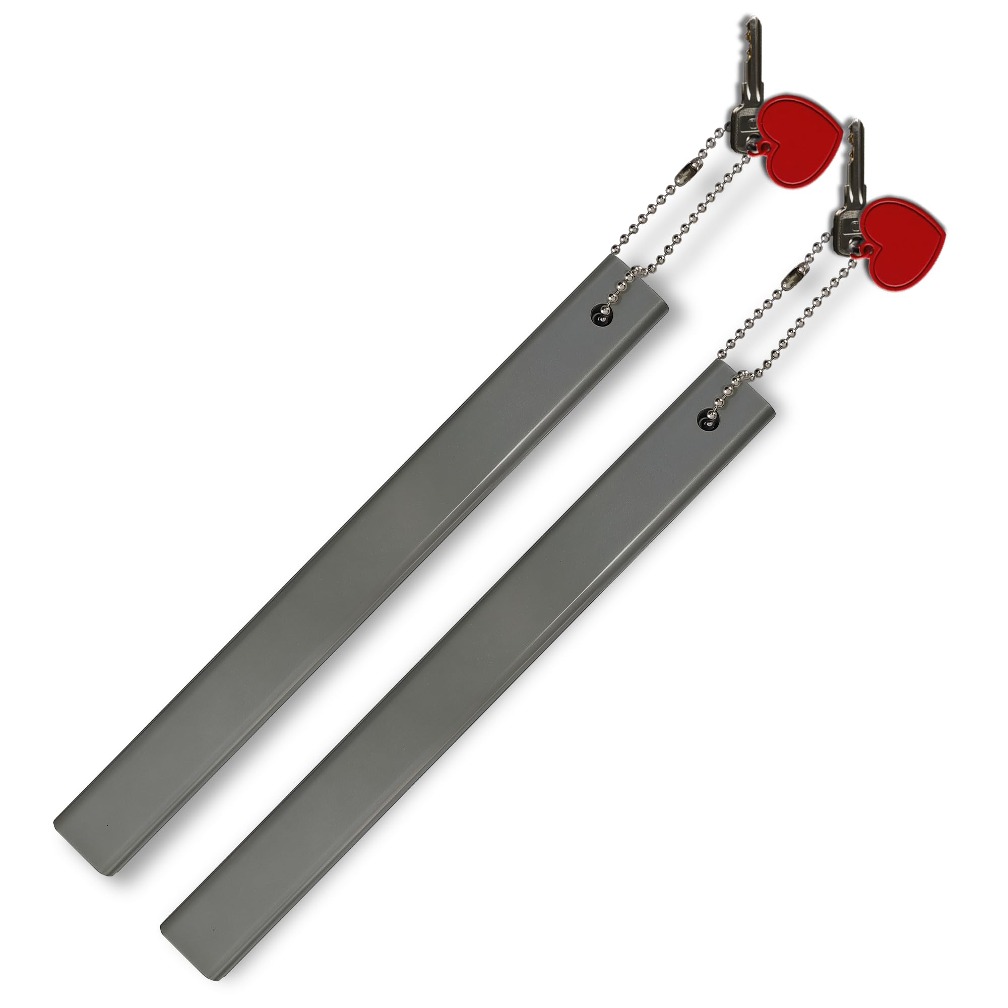 AFLUXE Commercial Grade Heavy-Duty Long Keychain with Large Engraved Tag Aluminum Key Holder for Public Restrooms, Hotels